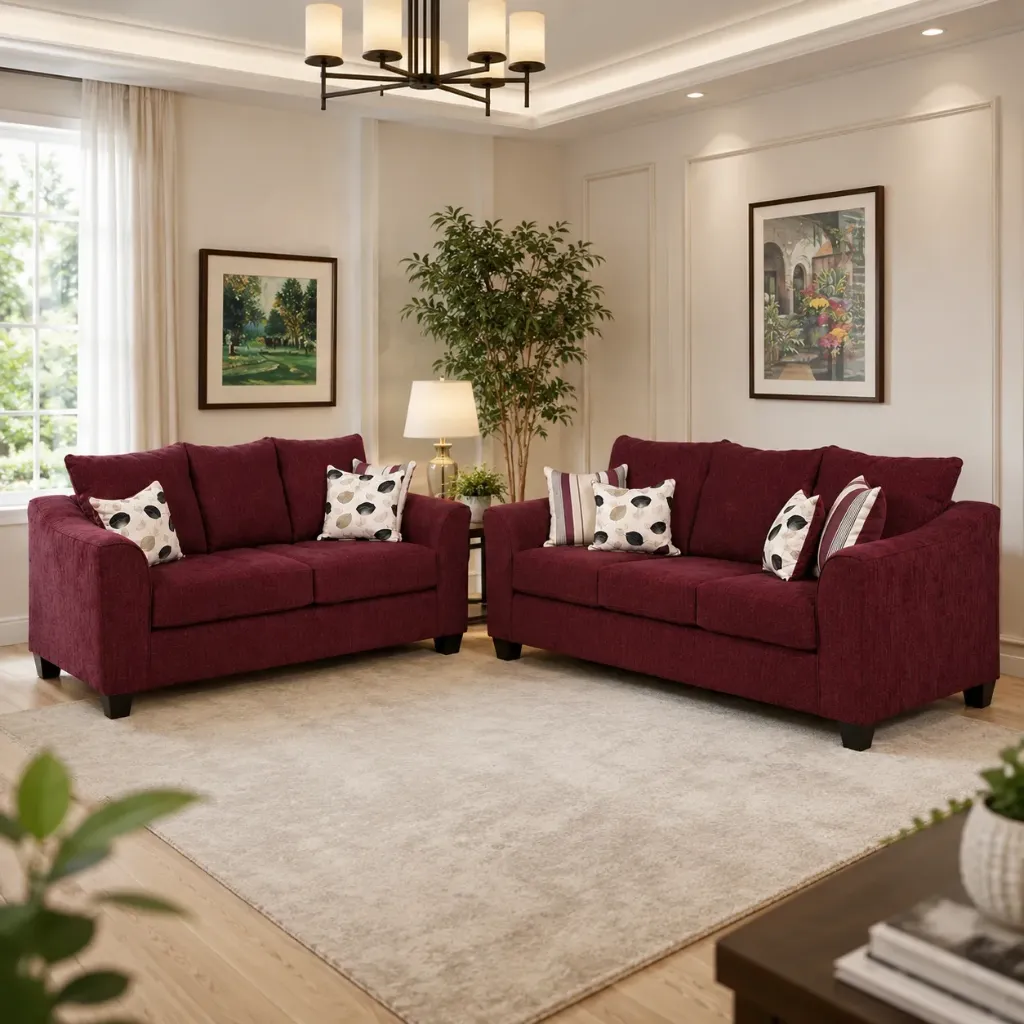 Rivon Seating Verona 3+2 Fabric Sofa Set