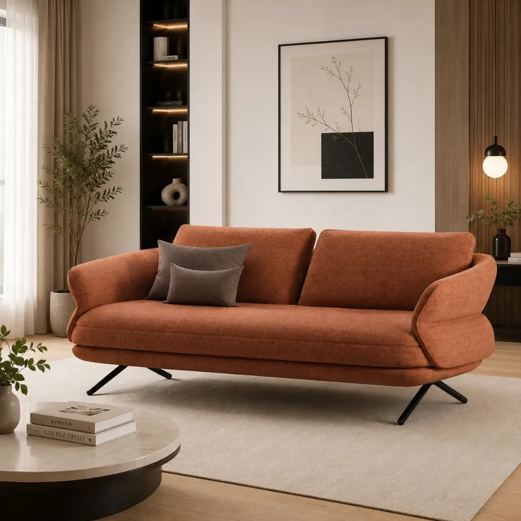 Rivon Terra Curve 3-Seater Sofa
