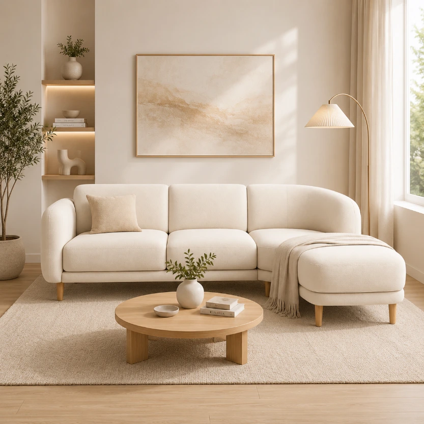 Nordic Curve L-Shape Sofa