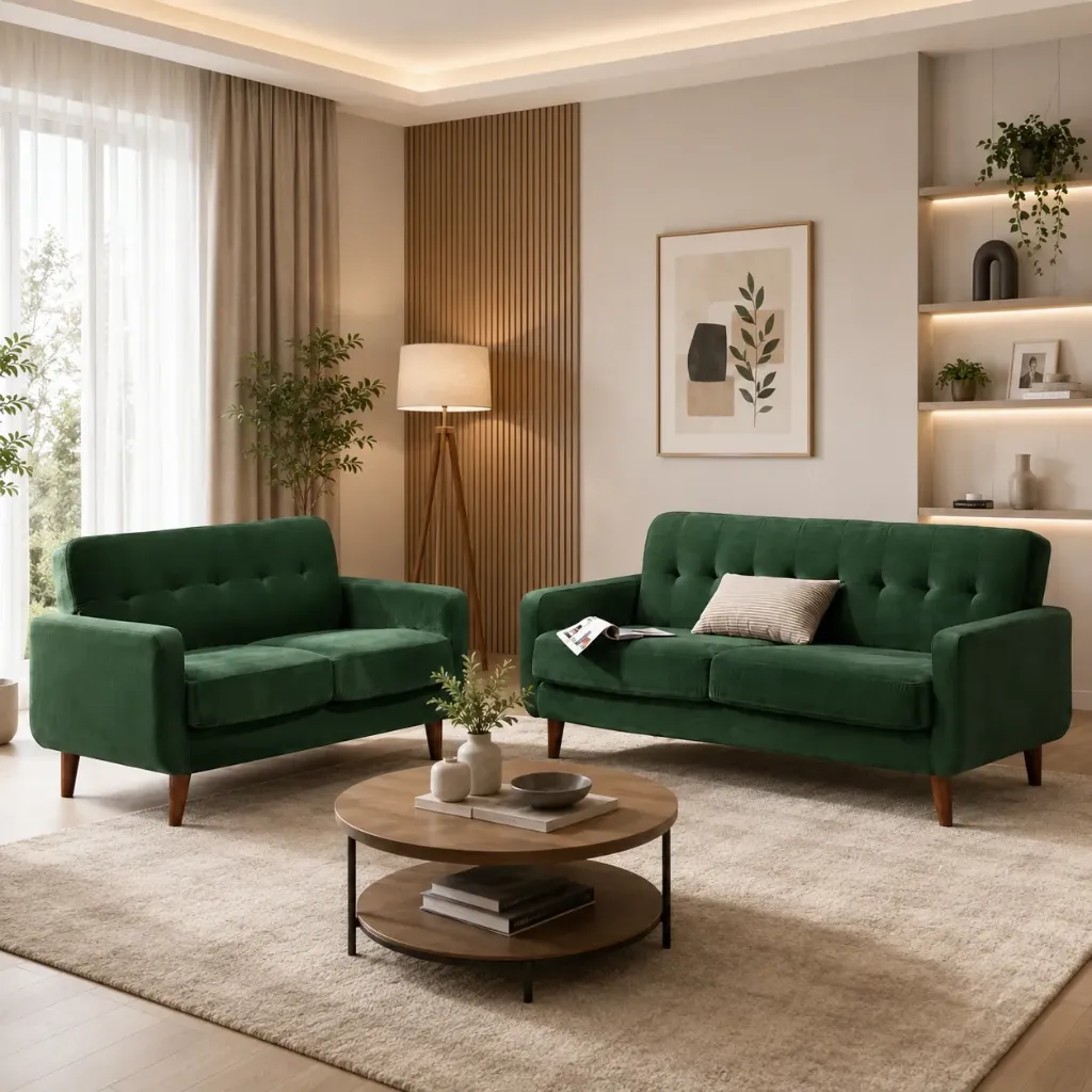 Rivon Seating Emerald Luxe 3+2 Sofa Set