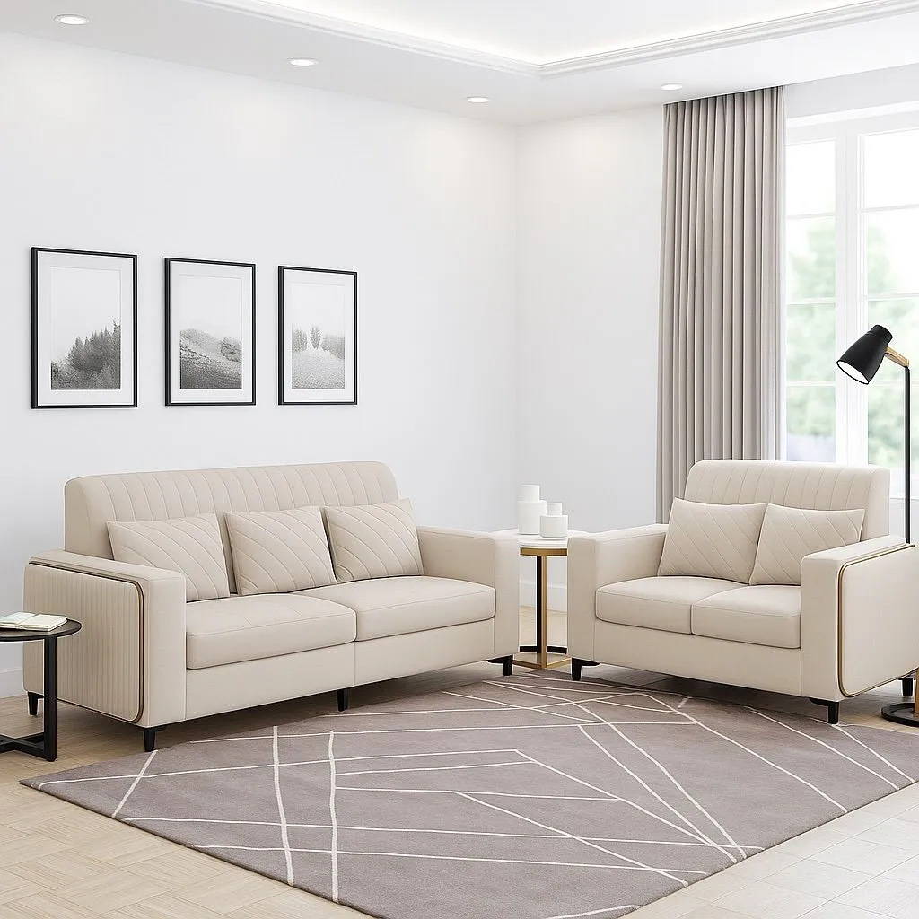 Rivon Seating Premium 3+2 Seater Fabric Sofa Set